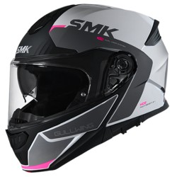 SMK Gullwing Kresto White Grey Pink Gloss Helmet