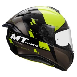 MT Targo Pro Rigel Motorcycle Gloss Flo Yellow Helmet