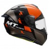 MT Targo Rigel Motorcycle Gloss Flo Orange Helmet