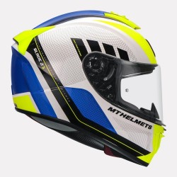 MT Blade 2sv Plus Motorcycle Gloss Flour Yellow Helmet