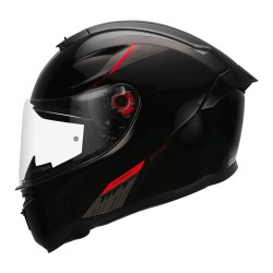 MT Helmet Hummer Solid Gloss Black Helmet