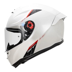 MT Helmet Hummer Solid Gloss White Helmet