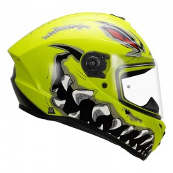 Axxis Draken S Forza Gloss Flour Yellow Motorcycle Helmet