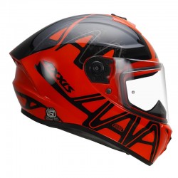 Axxis Draken S Dekers Gloss Red Motorcycle Helmet
