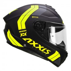 Axxis Draken S Slide Matt Yellow Motorcycle Helmet