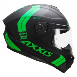 Axxis Draken S Slide Matt Flo Green Motorcycle Helmet