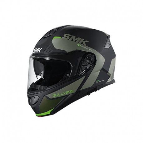 SMK Gullwing Kresto Black Green gloss Helmet