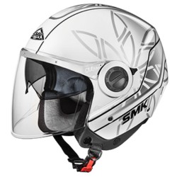 SMK Swing Gloss White Helmet