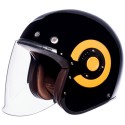 SMK Retro Jet GL240 Unicolor Helmet Yellow ring