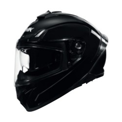 SMK Typhoon Unicolour Gloss Black Helmet GA200