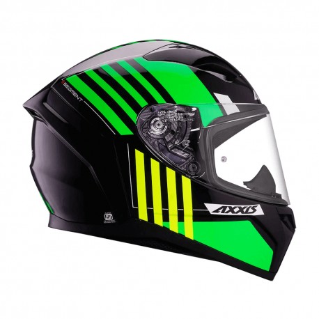 Axxis Segment Giga Gloss Flo Green Helmet