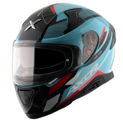 Apex Turbine Hex Blue Red Helmet