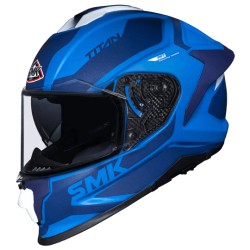 SMK Titan Arok Matt Blue White (MA551) Helmet