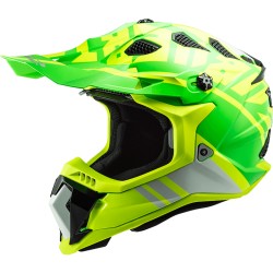 LS2 MX700 Subverter Evo Gammax Gloss H-V Yellow Green Helmet