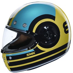 SMK Retro Ranko Blue Black Green Gloss (GL420) Helmet