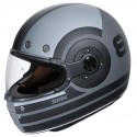 SMK Retro – Ranko Matt Black & Grey Helmet – MA626