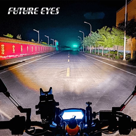 FUTURE EYES F20-X 60W Wired Backlight Switch LED Fog Auxiliary Kits Motorcycle Light