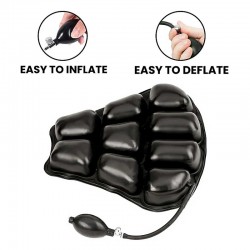 GrandPitstop Air Comfy Seat Cushion for Motorcycle Long Rides (Cruiser with Pump)