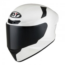 KYT TT Course Plain White Helmet