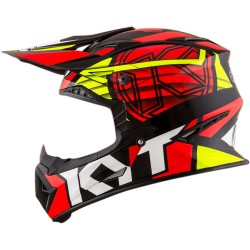 KYT Jumpshot 1 Black Red Off Road Helmet