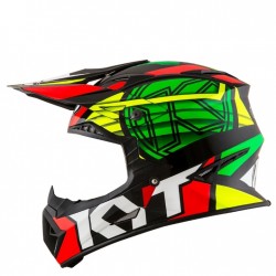 KYT Jumpshot 1 Black Green Fluo Off Road Helmet