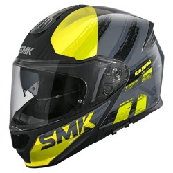 SMK Gullwing Tourleader Grey Yellow Gloss (GL646) Helmet