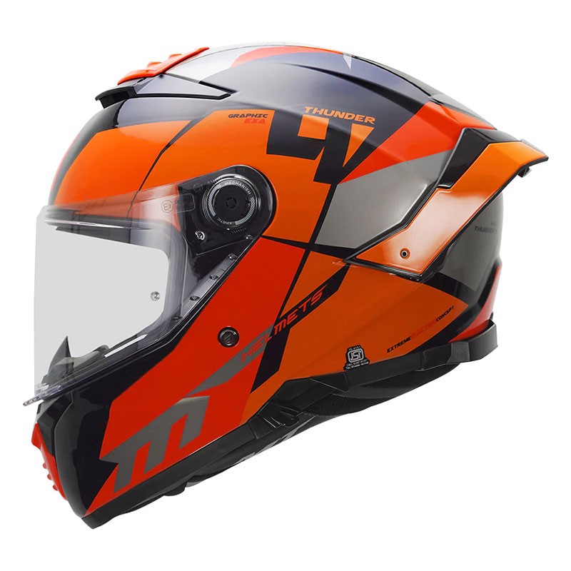 MT THUNDER4 SV Goblin Gloss Fluorescent Orange Helmet