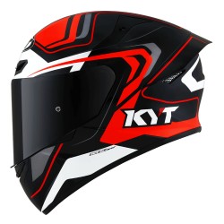 KYT TT Course Overtech Black Orange Helmet