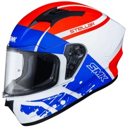 SMK Stellar Squad Gloss Blue White (GL153) Helmet
