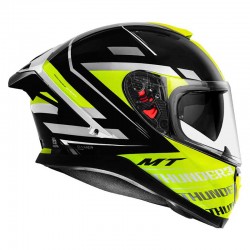 MT Thunder3 Pro Damer Gloss Fluorescent Yellow Helmet