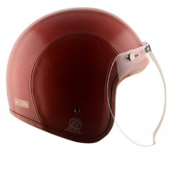 Axor Retro Jet Leather Wild Red Helmet