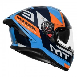 MT Thunder3 Pro Pro Calipso Gloss Blue Helmet