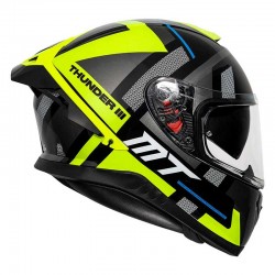 MT Thunder3 Pro Pulsion Gloss Flo Yellow Helmet