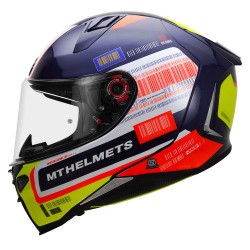 MT Revenge 2 RS Motorcycle Gloss Blue Helmet