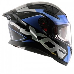 Apex Chrometech Black Blue Helmet