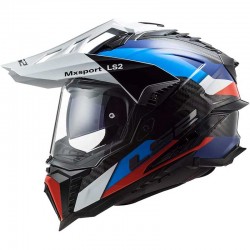 LS2 MX701 EXPLORER Carbon Frontier Gloss Black Blue Helmet