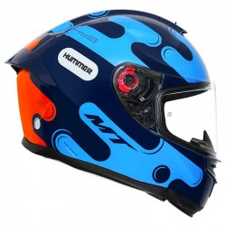 MT Hummer Liquer Gloss Blue Helmet