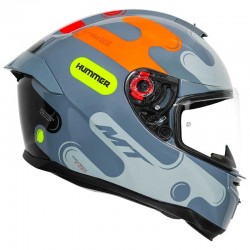 MT Hummer Liquer Gloss Flo Orange Helmet