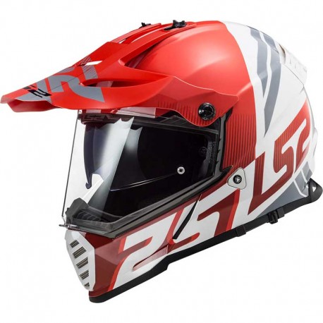 LS2 MX436 Pioneer Evo Evolve Matt Red White Helmet