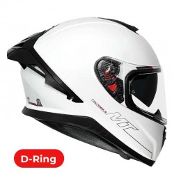 MT THUNDER3 Pro Solid Gloss White Helmet