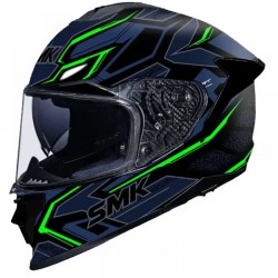 SMK Titan Panther Gloss Grey Neon (GL258) Helmet