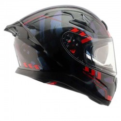 Axor Apex Gloss Carbon Grey Red Helmet Small Checks