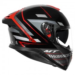MT Thunder3 Pro Damer Gloss Black Red Helmet