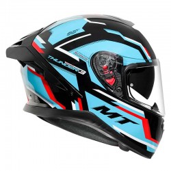 MT Thunder3 Pro Blaze Gloss Blue Helmet