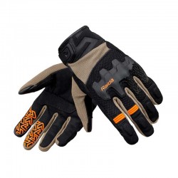 Raida Drift Motorcycle Gloves Khaki Orange