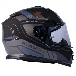 LS2 FF800 Storm II Fist Gloss Black Grey Helmet