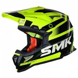 SMK Allterra X Throttle Yellow Black Matt (MA422) Helmet