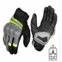 Rynox Air GT SP Grey Hi-Viz Green Gloves
