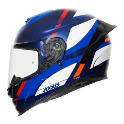Axxis Eagle SV Quirly Gloss White Blue Helmets