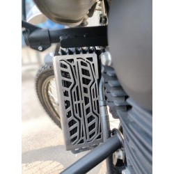 Brushed Stainless Steel Radiator Guard for Royal Enfield Himalayan
